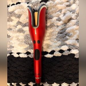 CHI Red Automatic Hair Curler Spin N Curl